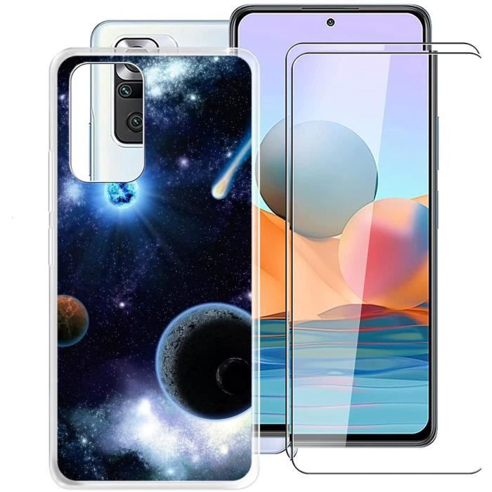 Coque Antichoc + Verre Trempé Pour Redmi 10, 9, Note 10 Pro, Etc. – Transparent – Neuf
