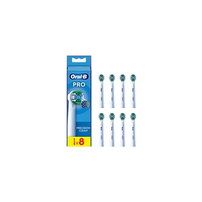 ORAL-B - Brossettes Precision Clean - Lot de 8 - Brins en forme de croix pour un nettoyage optimal