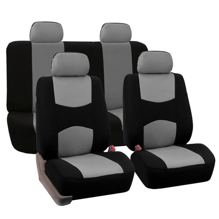 Housse de siège de voiture universelle pour la plupart des marques de protection de siège de voiture, gris