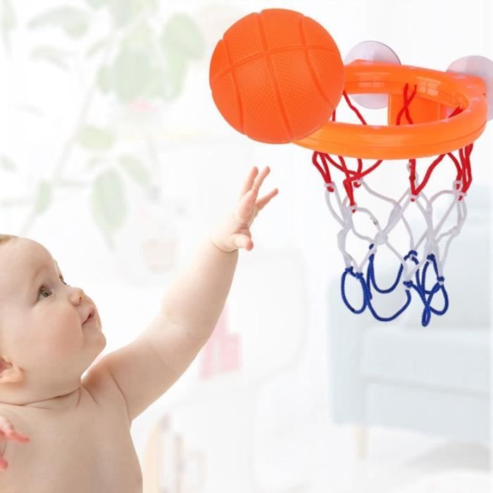 Jouet De Bain Pour Bebe Panier De Basket Avec 3 Balles Equipement De Terrain De Jeu Pour Les Tout Petits Cdiscount Pret A Porter