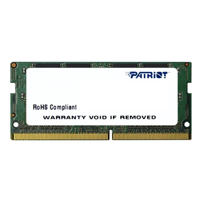 Patriot Signature Line DDR4 module SO DIMM 260 broches 2400 MHz / PC4 19200 CL17 1.2 V mémoire sans tampon non ECC - vue 6