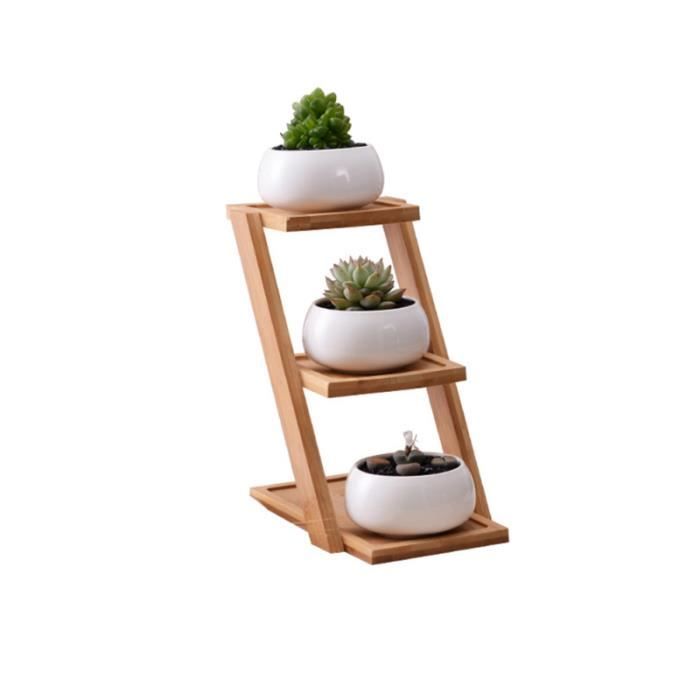 Delicat Petit Pot De Plante En Ceramique De Qualite Superieure Ronde Succulente De Decoration De Chambre Jardiniere Bac A Fleur Cdiscount Jardin