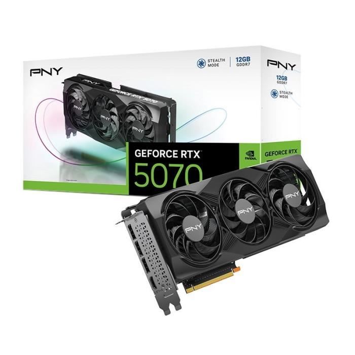 Carte Graphique PNY GeForce RTX 5070 – 12 Go GDDR7, PCIe 5.0, DLSS 4 - vue 4