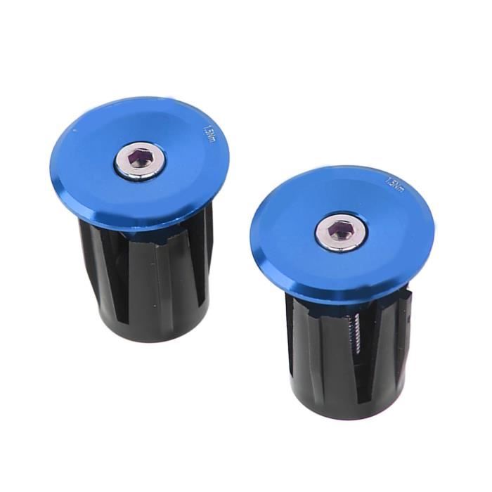 Paire D'embouts De Guidon En Alliage D'aluminium Pour Vélo – Couleur Bleu, Diamètre 22-24 Mm, Pour VTT, Route, Etc. - 6