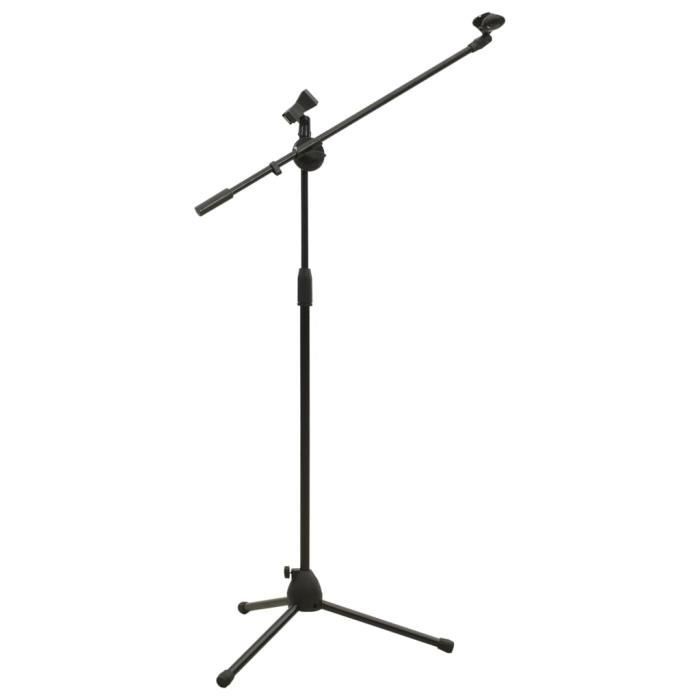 Samson MB1 Pied De Microphone Bas Trépied Noir - Idéal Batterie Et Sol