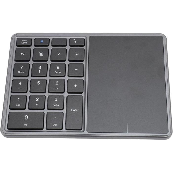 Pavé Numérique Sans Fil 2.4G Pour PC Portable - 18 Touches, Inclinaison 15°, Compatible Windows