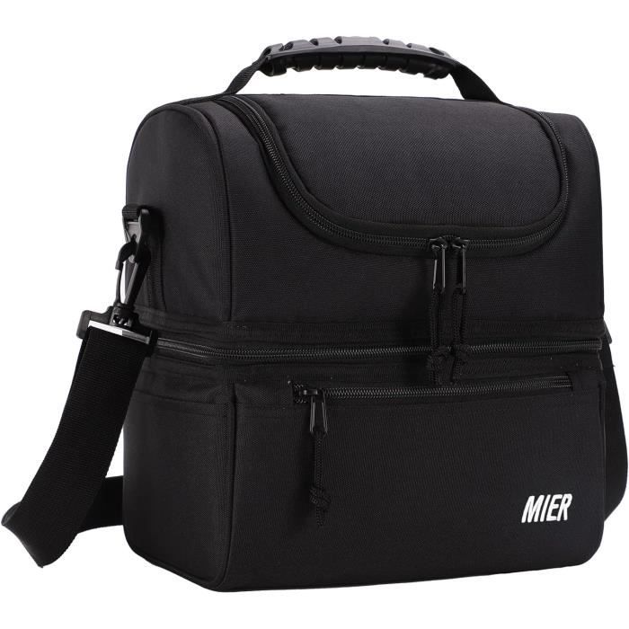 Zaino Termico RUCYEN 15.6 Pollici - Lunch Box Isolato Per Uomo E Donna - Colore Nero