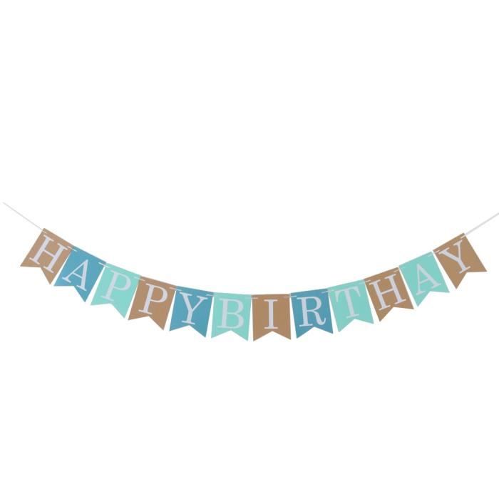 Papier Lettre Joyeux Anniversaire Fete Decoration Design Photo Soutenir Banniere Bruant Aux12 Cdiscount Maison