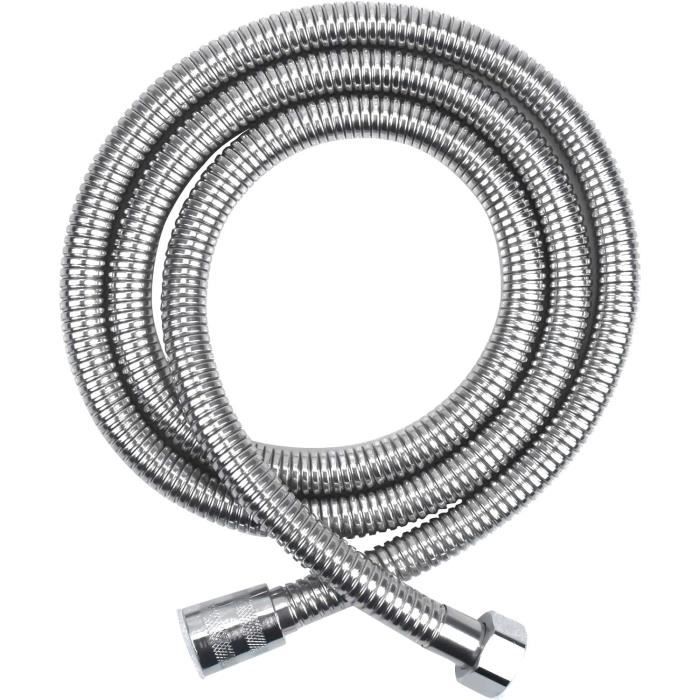 Rallonge Tuyau De Douche Chromé 10 Cm – Extension Robuste En Acier Inoxydable 201, G1/2, Finition Chrome Brillant Pour Pommeau De Douche