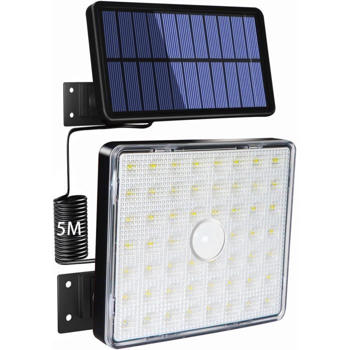 Lampe Solaire Extérieur Ultra Puissante avec Détecteur de Mouvement,Spot  Solaire 8 LED 800 Lumens,IP65 Etanche,4 Modes Eclairag[7] - Cdiscount Maison