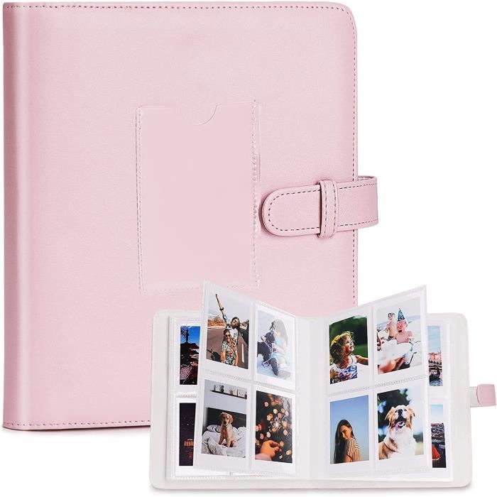 Album Photo 96 Pochettes 3 Pouces, Mini Album Photo Multifonction Étui