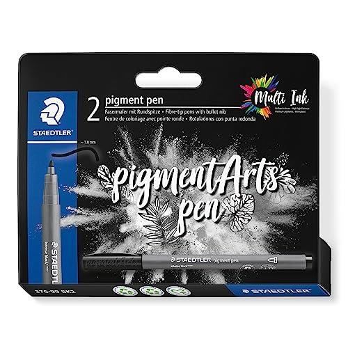 Feutre Calligraphie STAEDTLER Pigment Art 375 - Pointe 2mm, Encre Pigmentée Résistante, Violet - 11