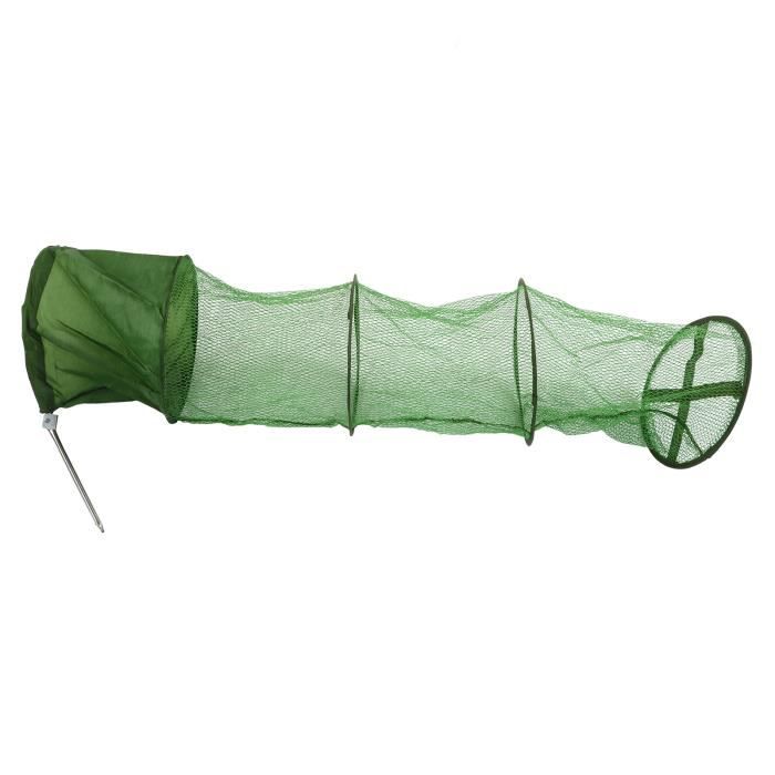 Filet De Pêche Pliable En Nylon 100 X 100 Cm – Ouverture Rapide – Couleur Noire – Pour Toutes Sortes De Pêche