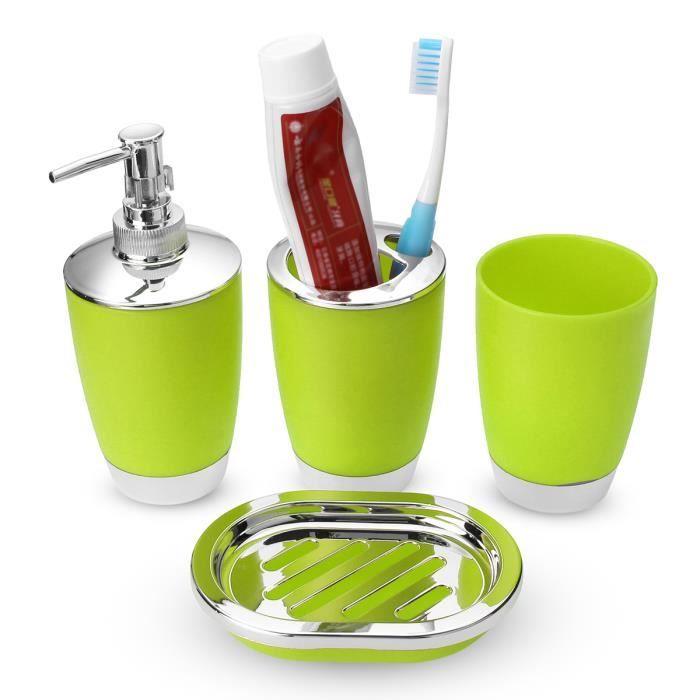 Tempsa 4pcs Set D Accessoires Salle De Bains Givre Porte Savon
