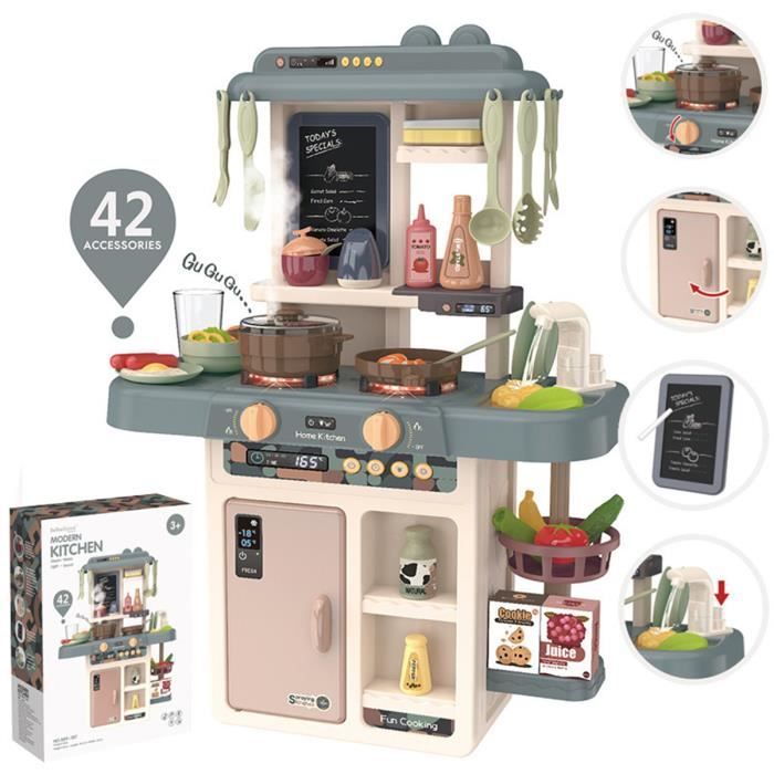 Ensemble jouet de cuisine Ustensiles Son lumineux Eau Pour Enfants Educatif Cadeau - Cdiscount 