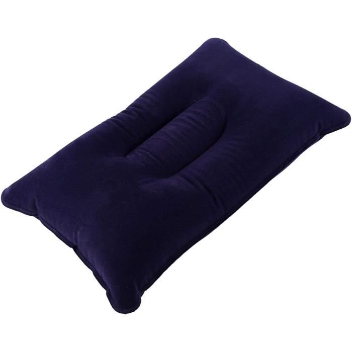 Oreiller Gonflable Voyage TPU + Taie Coton – Compact, Ergonomique, Vert – Camping & Sieste