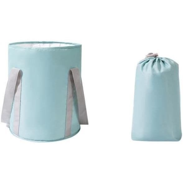 Seau Pliant Baanuse 15L - Sac à Eau Portable Pour Camping, Plage Et Jardin (Vert)