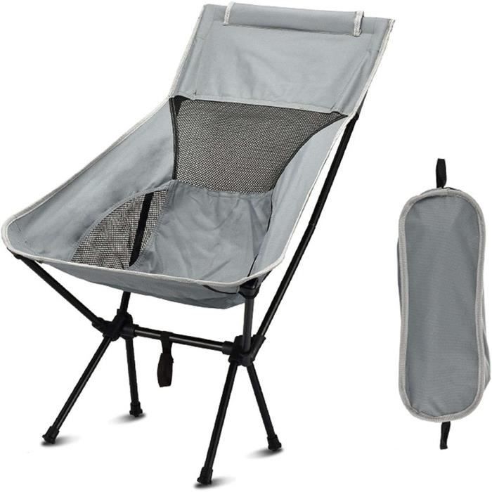 Chaise De Camping Pliante Extérieure Avec Dossier Respirant En Maille