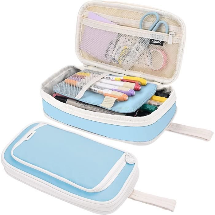 Trousse Scolaire Extensible GWAWG - Grande Capacité, 22.5x10 Cm, Parfaite Pour Filles Et Garçons