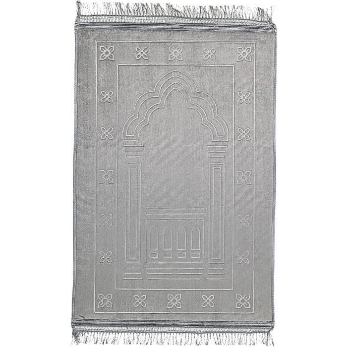 Tapis De Prière Musulman Voyage + Boussole - Namaz Seccade Salah Islam - 60x100 Cm