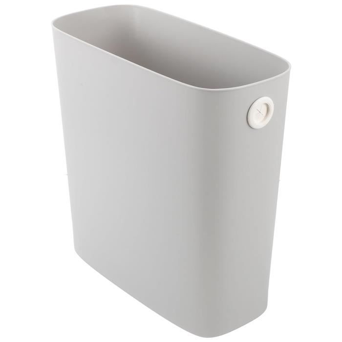 Lot De 3 Corbeilles à Papier Modernes - Plastique, Fond Antidérapant, Tailles S Et L, Couleurs Pastel, Pour Maison Et Bureau