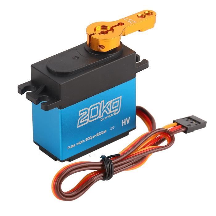 Yechiry Servo de Direction en Métal, Accessoire de Voiture RC de Haute Précision avec Matériau Solide et Durable, adapté au Modèle en Alliage à Quatre Roues Motrices 144001 1/14