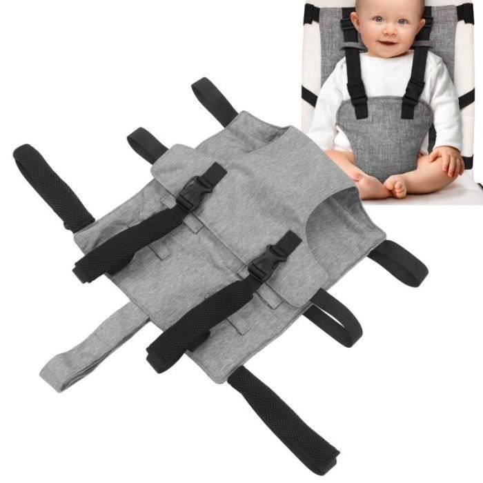 Siège Bébé Pliable Portable - Harnais 3 Points, Pour Enfant 6 Mois à 3 Ans, Léger (240g), Pour Voyage, Restaurant