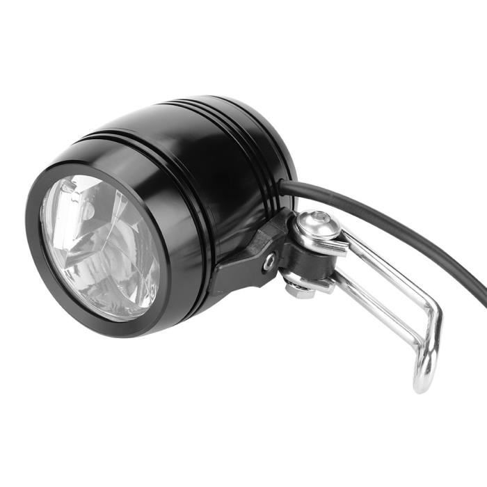 Lampe frontale de velo electrique ZERONE Klaxon a decibels eleves Coque en aluminium robuste Noir Cdiscount Sport