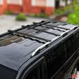 Barres de toit transversales pour Mercedes Viano Vito W638 W639 W447 2003-2020 en Aluminium noir-1