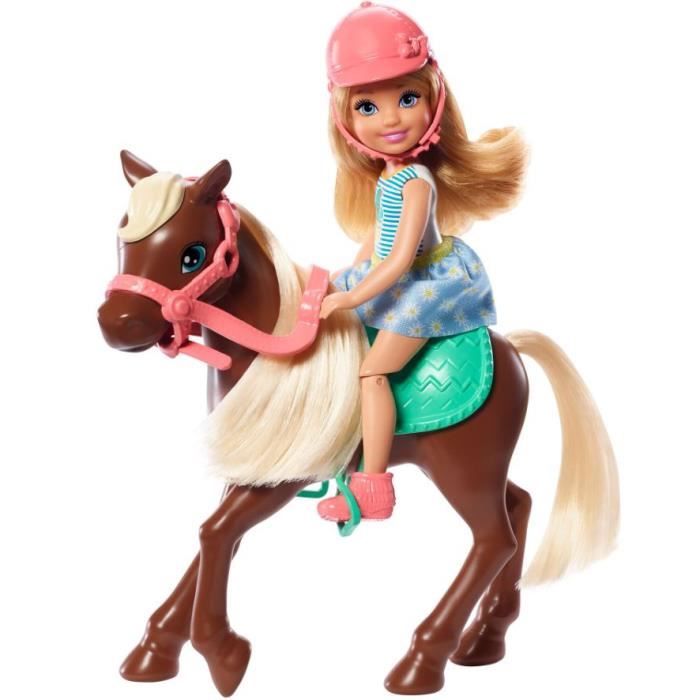 Barbie - Poupée Chelsea, rousse, robe à imprimé abeilles, 3+ ans