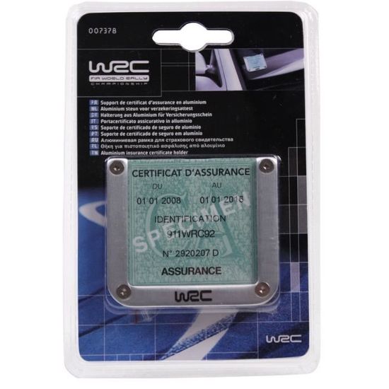 Porte Vignette Alu Wrc Wrc 