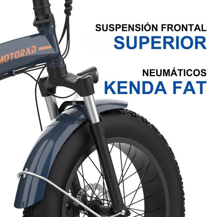 EMotorad Toledo VAE Pliable - Moteur 250W, Batterie 13Ah (60km), Pneus Kenda 20x4, Freins Tektro Hydrauliques