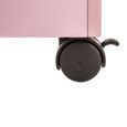 Coffre de rangement à roulettes - ATMOSPHERA FOR KIDS - Rose - Aspect bois - 48x28,5x28cm-2