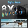 Jumelles de Vision Nocturne COOLIFEPRO N9 - Zoom 8X - Infrarouge 300M - Lampe Torche 20M-2