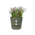 ELHO Pot de fleurs rond Greenville 40 - Extérieur - Ø 39 x H 36,8 cm - Vert feuille-2