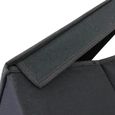 Panier A linge cartonnée avec couvercle 70L noir les Pros du rangement-2