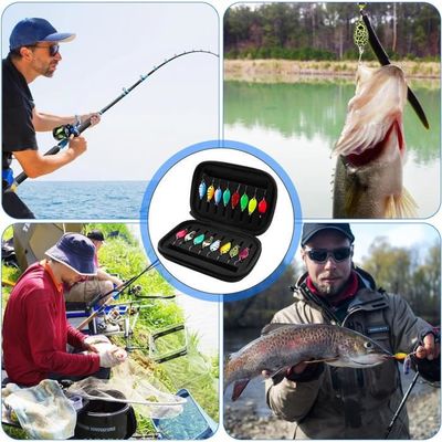 Cuillers Poissons Carnassiers 16 Pièces Leurres De Pêche Cuillers - Leurre Souple Carnassier Pour Truite, Brochet Eau Douce Et Salée Cuillers Poissons Carnassiers 16 Pièces Leurres De Pêche Cuillers - Leurre Souple Carnassier Pour Truite, Brochet Eau Douce Et Salée
