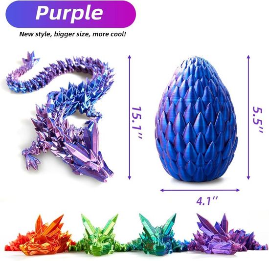 Yearsahrk Œuf De Dragon Imprimé En 3D Mystérieux Jouet Réaliste Réaliste Mobile Dragon Figurines Surprise Œufs De Dragon De Pâques Décoration Yearsahrk Œuf De Dragon Imprimé En 3D Mystérieux Jouet Réaliste Réaliste Mobile Dragon Figurines Surprise Œufs De Dragon De Pâques Décoration