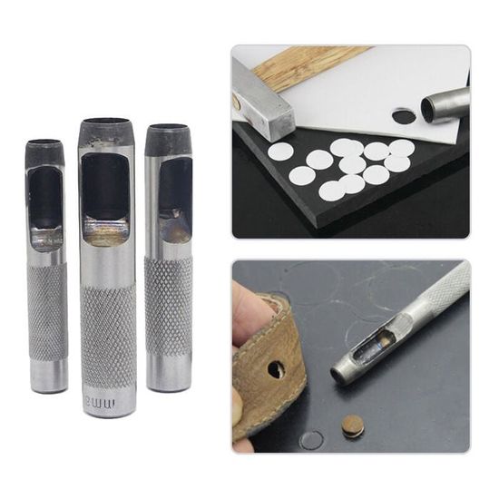 10x Outil De Métier Rond Trou Poinçon Creux Punch Drive Pour Joint