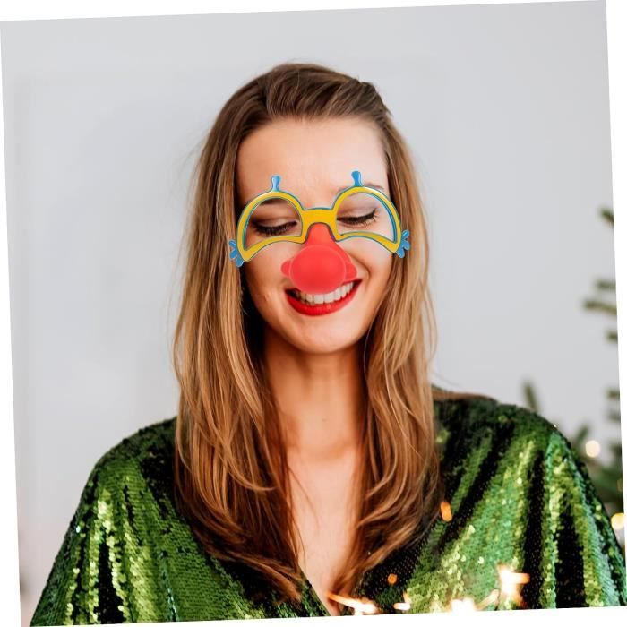 2 Pi ces Accessoires Nez Rouge V tements D coratifs Faux Lunettes