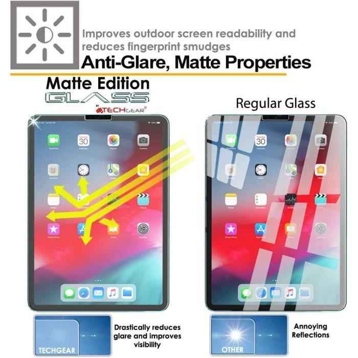 Protection Écran Verre Trempé JETech Pour IPad Pro 12.9" 2018-2022 - Compatible Apple Pencil