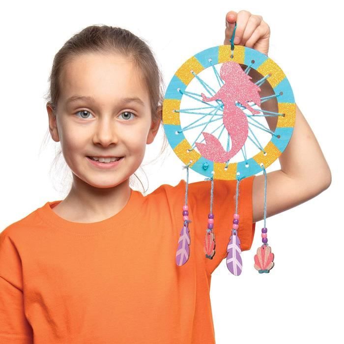 Tirelire Sirène Pour Fille - Réutilisable Avec Autocollants DIY - Pour Apprendre à économiser - PVC Coloré