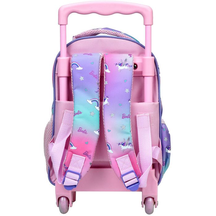 Sac à dos à roulettes Barbie Licorne 30 CM Trolley Maternelle Rose