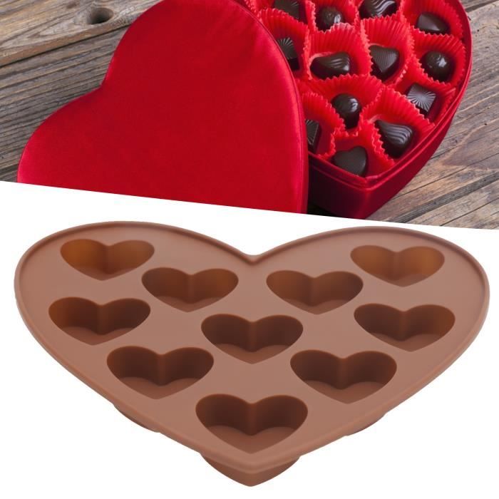 Moule à chocolat et insert coeur en silicone