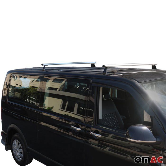 Barres De Toit Aluminium Pour Volkswagen Caravelle T5 (2003-2015) - Argenté Mat, Capacité 75kg