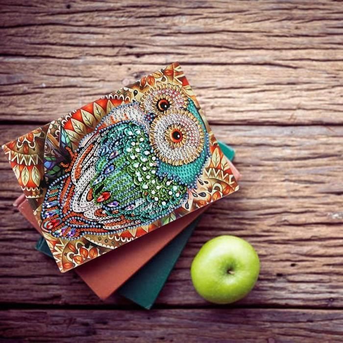 Kit De Peinture Diamant 5D Bébé Hibou 30x40 Cm - Art Du Diamant Pour Adultes Débutants, Outils Inclus - 13
