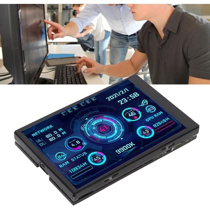 Mini Ecran Usb 3,5 Pouces Ips Usb Mini Écran, Pc Cpu Ram Hdd Data Monitor Pc Affichage ...