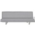 E-Com ®9383Canapé d'angle Convertible Canapé-lit réversible Grand Confort & Relax Sofa de Salon Scandinave Gris clair Polyester-3