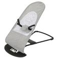 Transat Bébé Balancelle 2 En 1 88*40*51.5cm Chaise d'équilibre en maille pour bébé -Gris-Capacité de poids : 18 kg-3