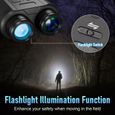 Jumelles de Vision Nocturne COOLIFEPRO N9 - Zoom 8X - Infrarouge 300M - Lampe Torche 20M-3